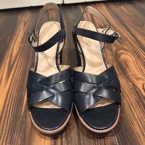 Banana Republic Dark Blue Strappy Sandals